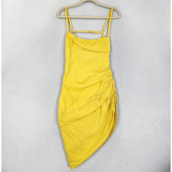 Jacquemus Dresses & Skirts - Jacquemus Dress Womens 38 US6 Yellow Le Raphia La Robe Saudade Mini Bodycon